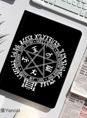 hellsing地狱之歌 皇家国教骑士团平板皮套11适用ipad10保护壳pro13全包mini6软air6蚕丝纹10.9寸华为matepad