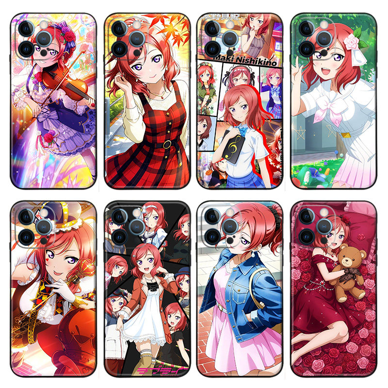 LoveLive 动漫周边 西木野真姬18液态硅胶15手机壳11适用14苹果13PROMAX16华为mate60pro一加小米k80至尊版