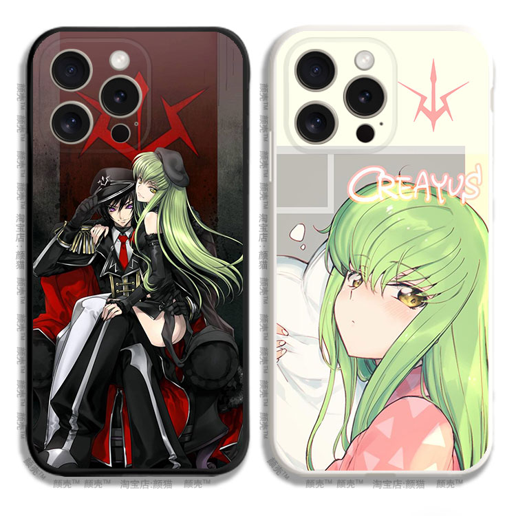 叛逆的鲁鲁修cc周边11手机壳12适用iphone13PRO苹果15maxr红米K60一加ace2小米14液态IQOO12硅胶VIVOX100全包