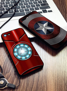 美国队长钢铁侠手机壳适用12苹果XSMAX磨砂iphone8plus软15红米K60一加VIVOX90小米13挂绳IQOO9华为MATE60PRO