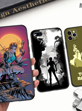 古墓丽影游戏手机壳适用XR防摔XS苹果SE磨砂11PROMAX硅胶6S78PLUS