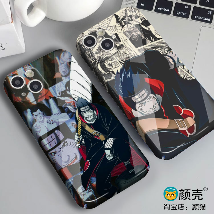 火影忍者鬼鲛手机壳适用iphone15promax菲林14Plus全包边12苹果X小米13华为mate60玻璃P40硅胶VIVOX90硬壳100
