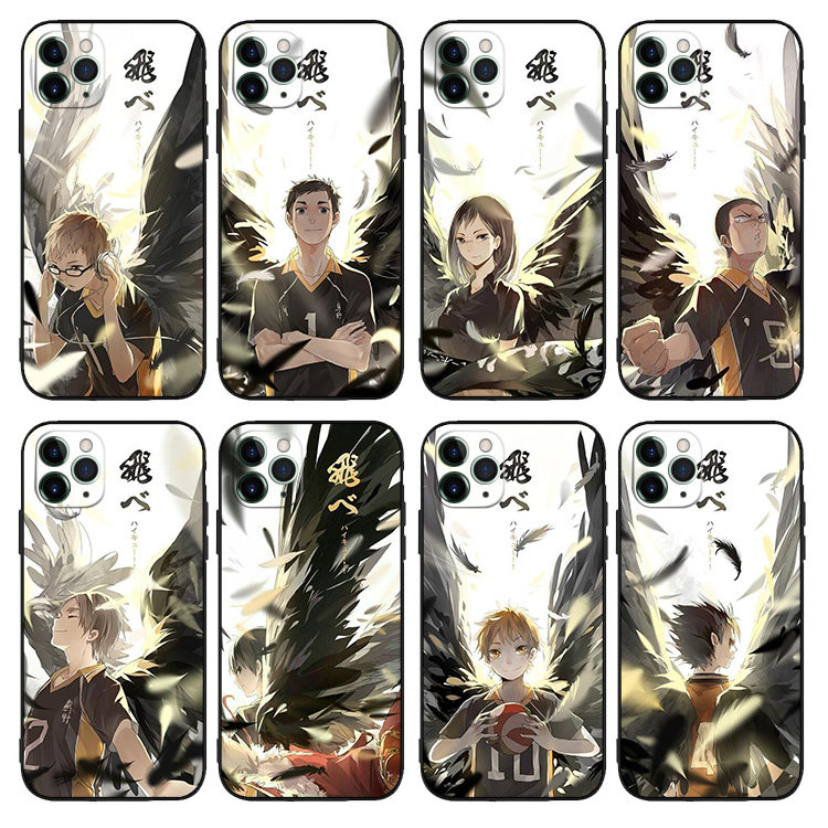 排球少年手机壳适用iPhone8液态硅胶XSMAX苹果6SE防摔11华为7PLUS