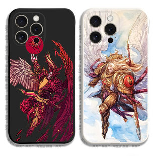 战锤40K圣吉列斯周边14手机壳12适用iphone13PRO苹果15maxr红米K60一加ace2小米13液态IQOO11硅胶VIVOX80全包