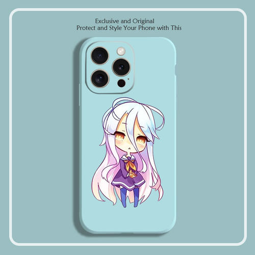 NO GAME NO LIFE 游戏人生白8色液态硅胶12手机壳11适用14MAX苹果15 16 17 PRO红米K70一加VIVO小米13挂绳I