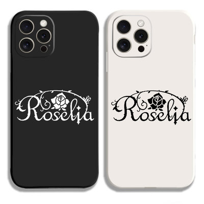 bangdream周边动漫roselia印象二次元邦邦黑白侧边11手机壳12适用苹果15maxr红米17一加ace2小米14液态硅胶