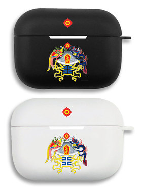 十二章龙凤图腾标志耳机套适用Airpods保护壳苹果2无线蓝牙盒3代pro软硅胶1磨砂硬全包分体式第一二三代typec