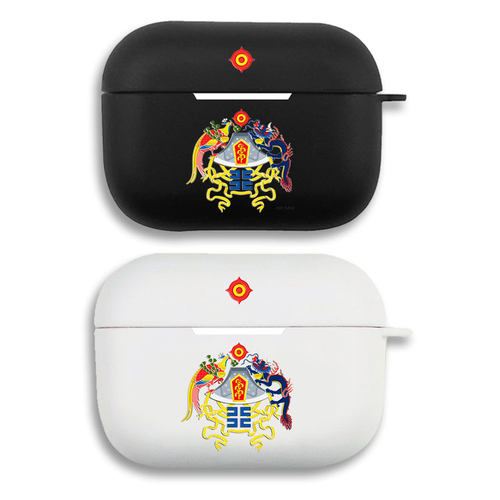 十二章龙凤图腾标志耳机套适用Airpods保护壳苹果2无线蓝牙盒3代pro软硅胶1磨砂硬全包分体式第一二三代typec