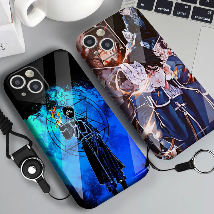 罗伊·马斯坦 钢之炼金术师 动漫周边菲林光面手机壳11适用苹果iPhone16PROMAX玻璃13华为MATE70荣耀12小米15