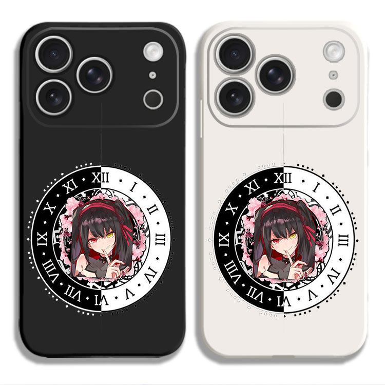 约会大作战时崎狂三手机壳适用iPhone15硅胶13苹果16液态12保护套17PROMAX挂绳VIVO华为MATE80PRO红米K90一加