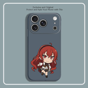 无职转生 艾莉丝 动漫周边8色液态硅胶12手机壳11适用14苹果15 16 17PROMAX红米K90全包软VIVO小米13挂绳