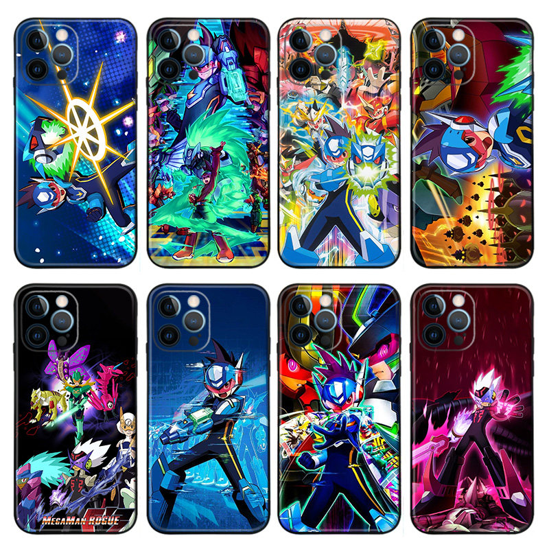 流星之洛克人手机壳适用苹果13小米14华为VIVOPPO三星S23一加11磨砂iPhone15PROMAX玻璃K70硅胶软荣耀100动漫