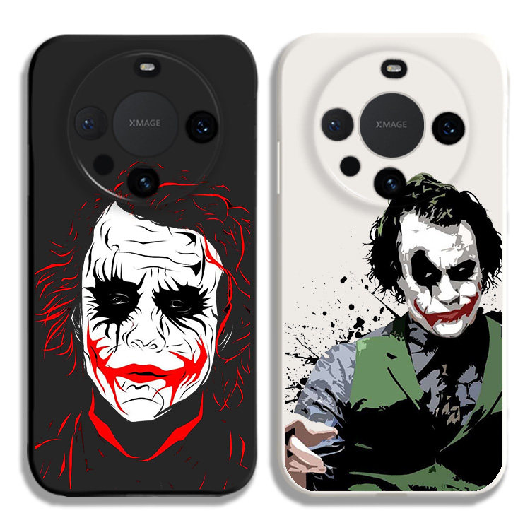 小丑joker电影周边液态硅胶手机壳适用MATE80PRO华为NOVA12保护套MATE60黑白VIVOPPO小米15荣耀200苹果16真我
