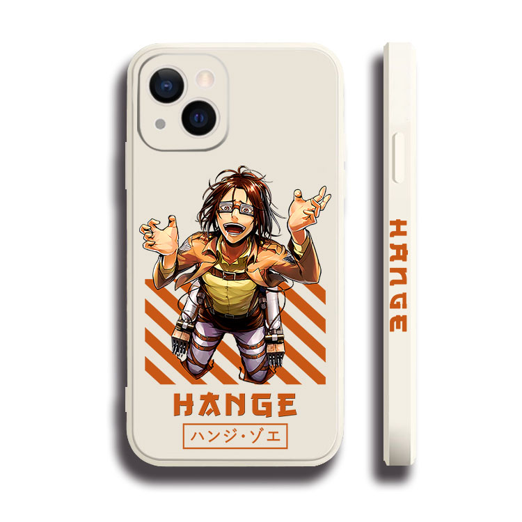 韩吉Hange进击的巨人黑白侧边11手机壳16适用iphone13PRO苹果15max红米K70一加ace3小米14液态IQOO12硅胶VIVO