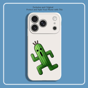 最终幻想FF7仙人掌莫古利周边8色液态硅胶12手机壳11适用14苹果15 16 17PROMAX红米K90全包软VIVO小米13