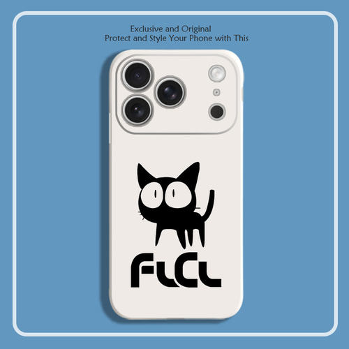 特别的她FLCL 猫咪 动漫8色液态硅胶12手机壳11适用14苹果15 16 17PROMAX红米K90全包软VIVO小米13挂绳IQOO