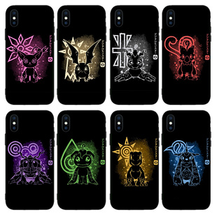 数码宝贝巴达兽手机壳适用iPhone8 12PRO苹果15亚古兽11勇气徽章7红米K70一加VIVOX100小米13挂绳IQOO华为P60