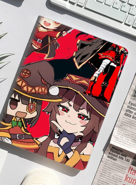 为美好的世界献上祝福Megumin惠惠平板皮套适用ipad10保护壳pro13全包mini6软air56蚕丝纹10.9寸