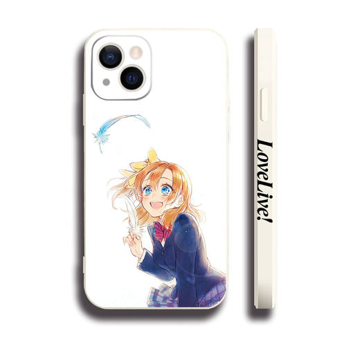 高坂穗乃果love live黑白侧边11手机壳12适用iphone13PRO苹果15max红米K70一加ace2小米14液态IQOO12硅胶全包
