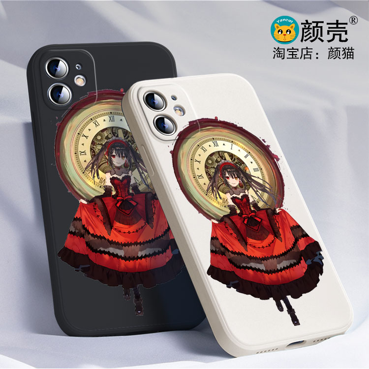 时崎狂三时钟洛丽塔软妹约会大作战11手机壳16适用iphone13PRO苹果15maxr红米K70一加ace3小米14液态IQOO12软