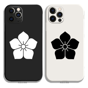 适用于iphone13promax 12 11日本战国 明智光秀 液态硅胶手机软壳