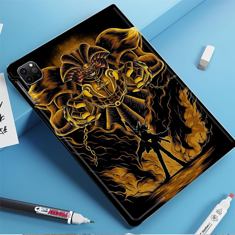 黑暗大法师游戏王动漫周边平板皮套适用ipad10保护壳pro13全包mini6软air56蚕丝纹10.9寸华为10.2笔槽11.5s