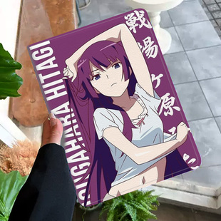 战场原黑仪 物语系列 动漫周边平板皮套11适用ipad10保护壳pro13全包mini6软air56蚕丝纹10.9寸华为matepad