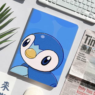 宠物卡通波加曼可爱平板皮套适用ipad10保护壳pro13全包mini6软air56蚕丝纹10.9寸华为10.2笔槽11.5s小米