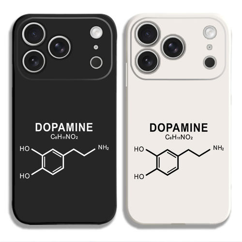 dopamine多巴胺分子式 兴奋肾上腺素化学公式创意手机壳适用iPhone15硅胶13苹果16液态12保护套17PROMAX挂绳