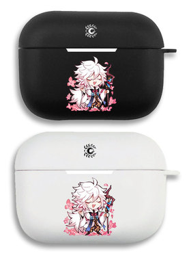 梅林FGO可爱FATE耳机套适用Airpods保护壳苹果2无线蓝牙盒3代pro软硅胶1磨砂硬全包分体式第一二三代typec