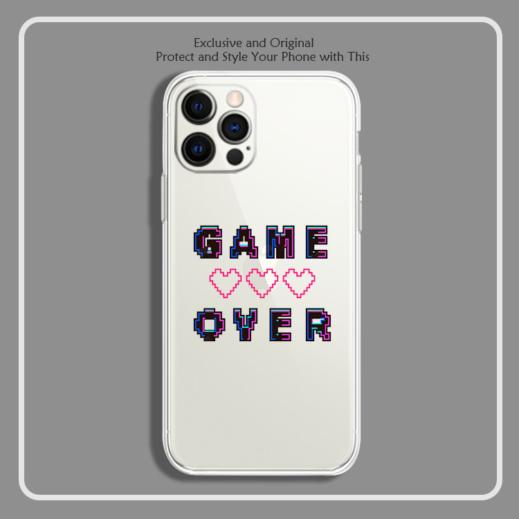 GAME OVER游戏12色液态硅胶8手机壳11适用XSMAX苹果VIVOPPO华为软
