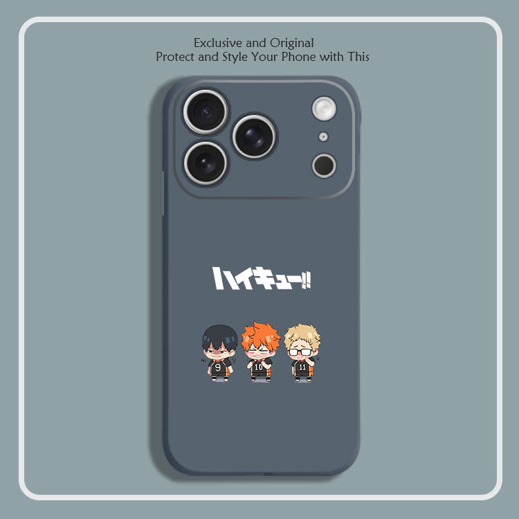 排球少年 日向翔阳 动漫周边8色液态硅胶12手机壳11适用14苹果15 16 17PROMAX红米K90全包软VIVO小米13挂绳