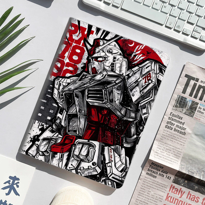 RX-78-2 机动战士敢达 动漫 元祖 高达平板皮套适用ipad10保护壳pro13全包mini6软air56蚕丝纹10.9寸