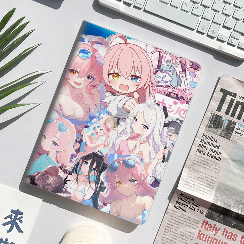 小鸟游星野动漫周边平板皮套适用ipad10保护壳pro13全包mini6软air56蚕丝纹10.9寸华为10.2笔槽11.5s小米三