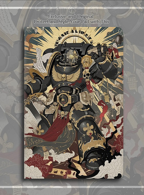 战锤40K游戏周边平板皮套11适用ipad10保护壳pro13全包mini6软air56蚕丝纹10.9华为matepad笔槽11.5s小米VIVO