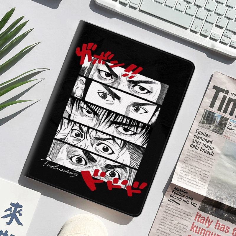 灌篮高手动漫周边篮球平板皮套适用ipad10保护壳pro13全包mini6软air56蚕丝纹10.9寸华为10.2笔槽11.5s小米
