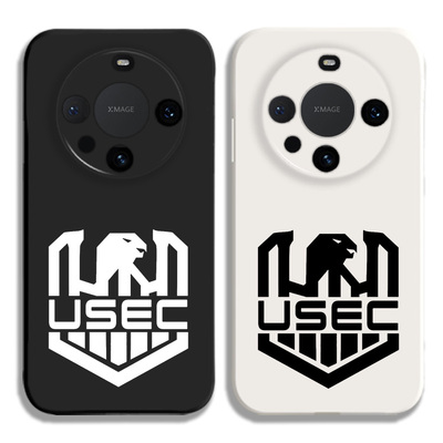 USEC逃离塔科夫 游戏周边液态硅胶手机壳适用MATE70PRO华为NOVA12保护套PURA80黑白VIVOPPO小米15荣耀400苹果