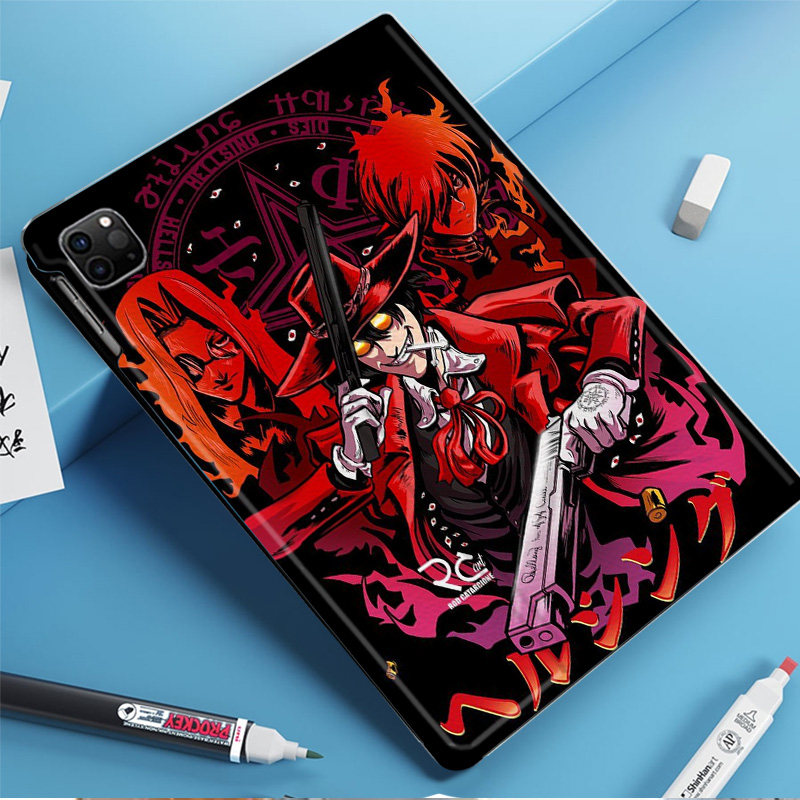 皇家国教骑士团动漫周边平板皮套适用ipad10保护壳pro13全包mini6软air56蚕丝纹10.9寸华为10.2笔槽11.5s