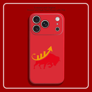 股票涨停板股民牛市8色液态硅胶12手机壳11适用14苹果15 16 17PROMAX红米K90全包软VIVO小米13挂绳IQOO12