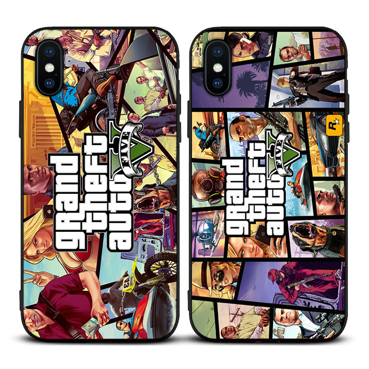 GTA游戏老滚手机壳适用6s苹果XSMAX防摔78plus磨砂iphoneX软11pro