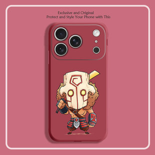 dota2剑圣动漫周边游戏8色液态硅胶12手机壳11适用14苹果15 16 17PROMAX红米K90全包软VIVO小米13挂绳IQOO