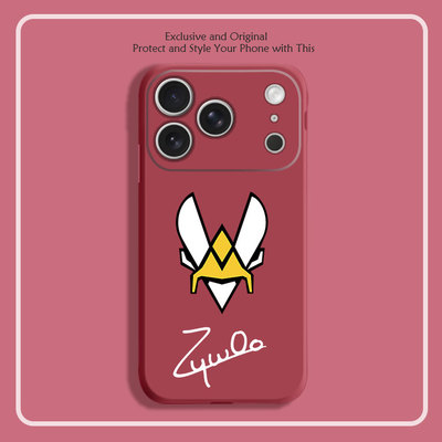 CSGO小蜜蜂战队ZywOo签名8色液态硅胶12手机壳11适用14苹果15 16 17PROMAX红米K90全包软VIVO小米13挂绳