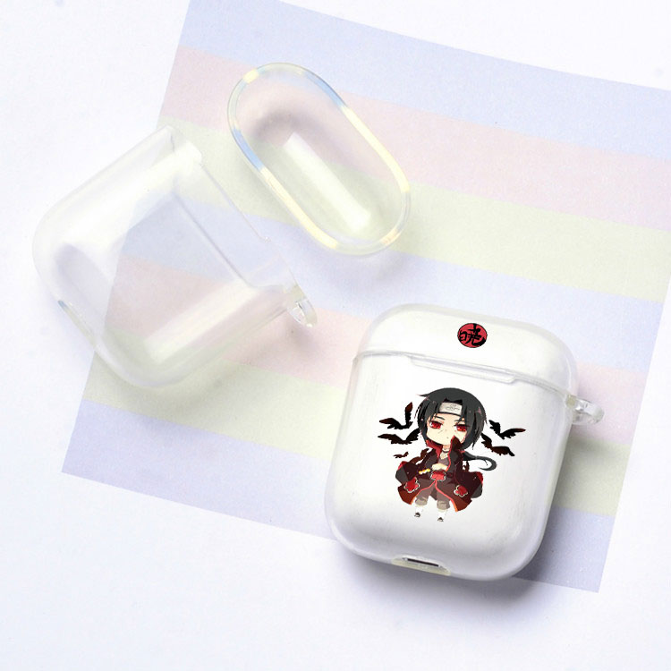 宇智波鼬火影写轮眼耳机套适用Airpods保护壳苹果2无线蓝牙盒3代pro软硅胶4透明软全包分体式第一二三四代