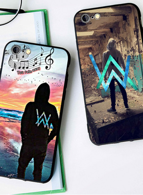 ALAN WALKER艾伦沃克6s适用x手机壳8plus磨砂iphone11软壳7p挂绳6