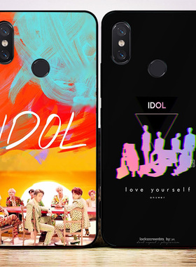 金泰亨闵玧其田正国6X小米8探索版手机壳MIX2S全包边SE硅胶套磨砂