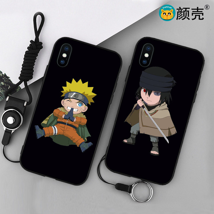 火影忍者/鸣人/佐助手机壳适用iPhone6/5s/8/7plus苹果X华为11PRO