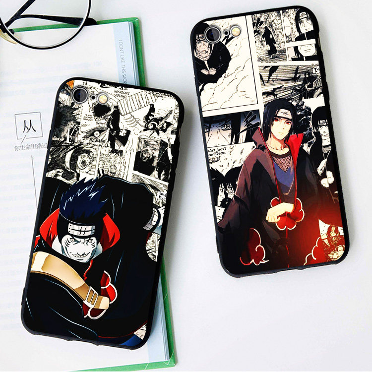 火影忍者/鬼鲛/鼬6s适用XS MAX手机壳7/8plus全软壳iPhoneX晓组织
