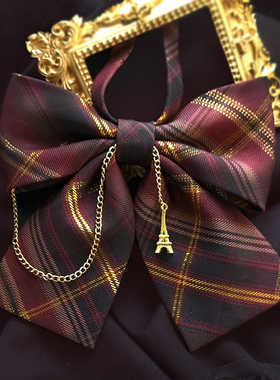 巴黎黄昏猫之物语原创JK异型领结领带蝴蝶结包挂背带边夹发箍大肠