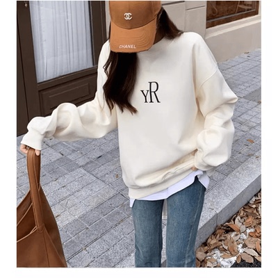 oversize美式卫衣男女秋冬圆领