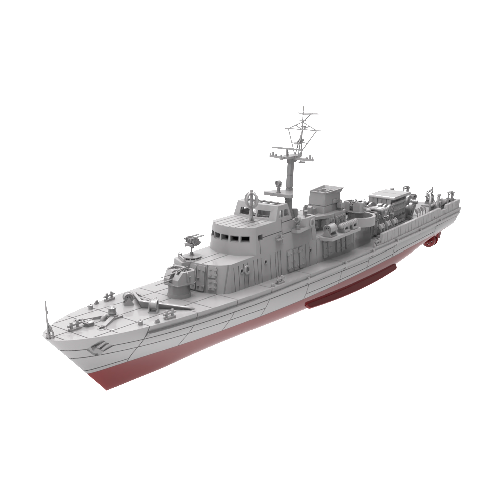 RHWS700010/S 1/700 德国89.2型(秃鹰II级)扫雷舰“贝尔瑙号